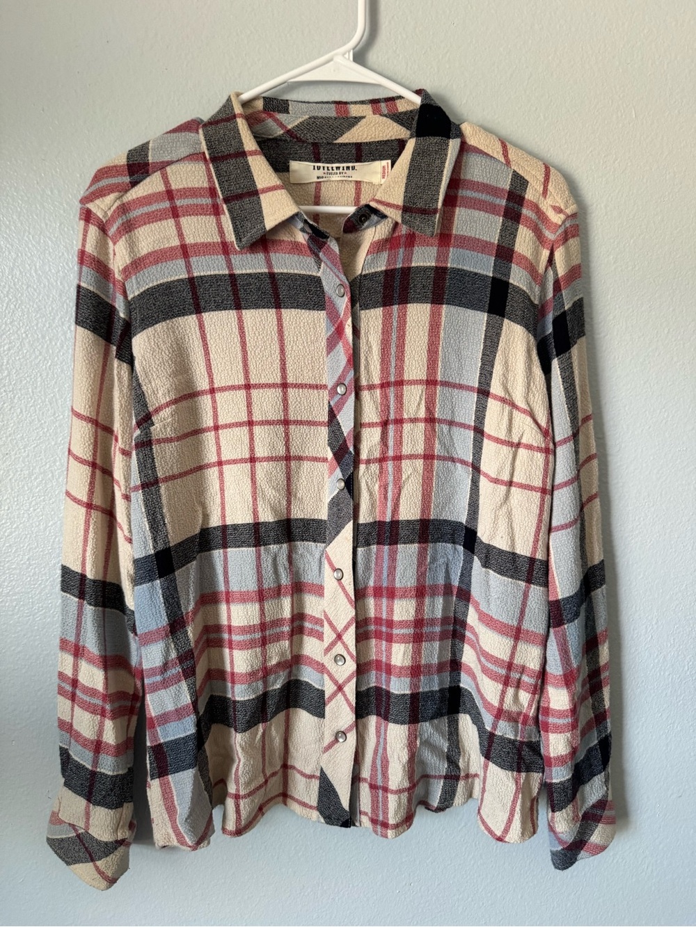 IDYLLWIND by Miranda Lambert Women’s Plaid Snap Button Western Shirt Size Medium